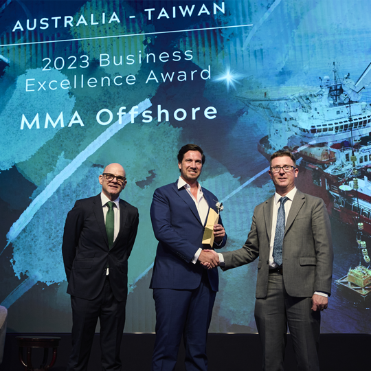 MMA AWARDED AUSTRALIA-TAIWAN BUSINESS EXCELLENCE AWARD